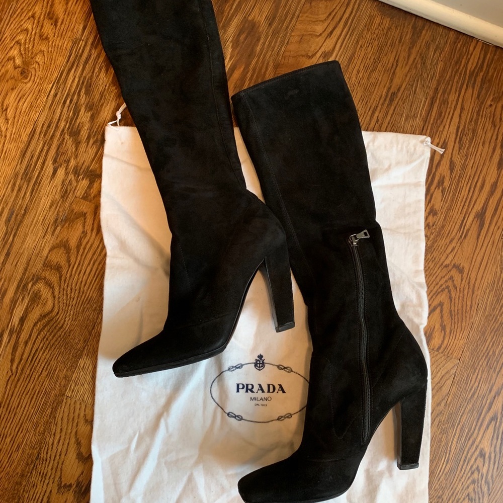 Prada Suede Boots 7.5